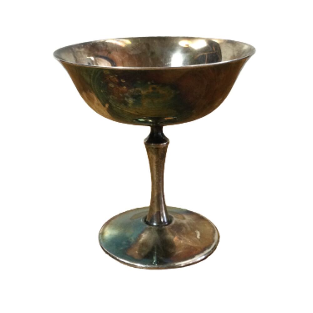 Vintage Patina EL de Uberti Italy Silverplate Champagne Goblets